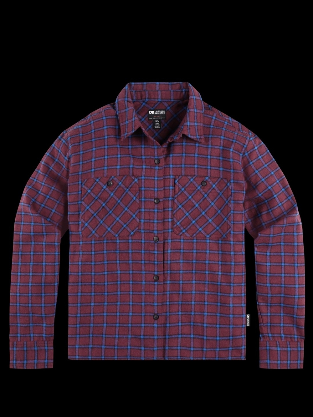 Outdoor Research Womens Feedback Lightweight Flannel Shirt, Large, GUC
